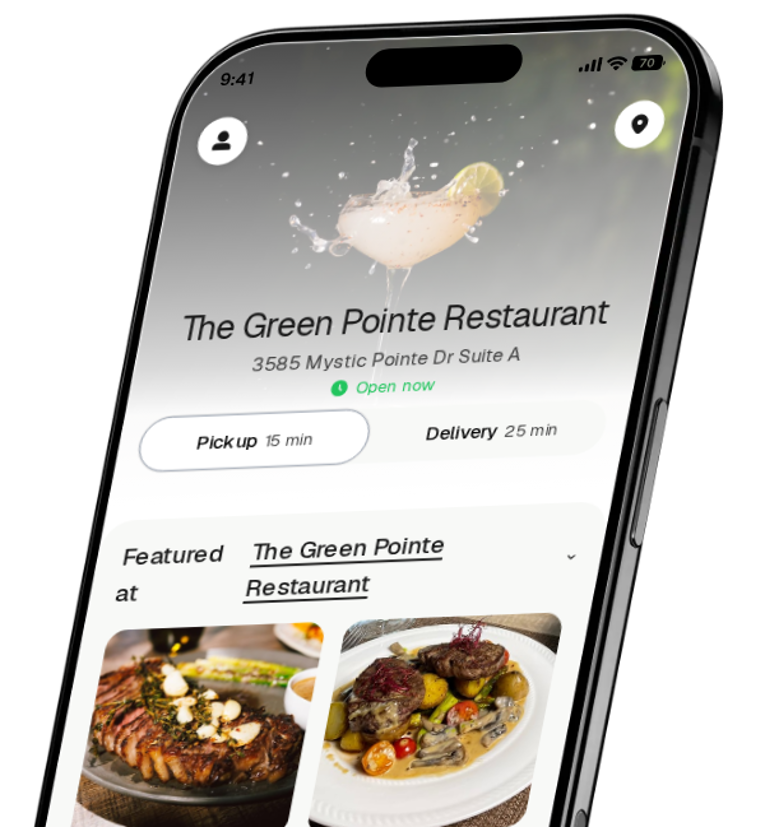 The Green Pointe Restaurant app preview