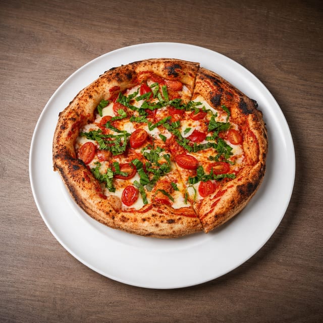 Margherita pizza.
