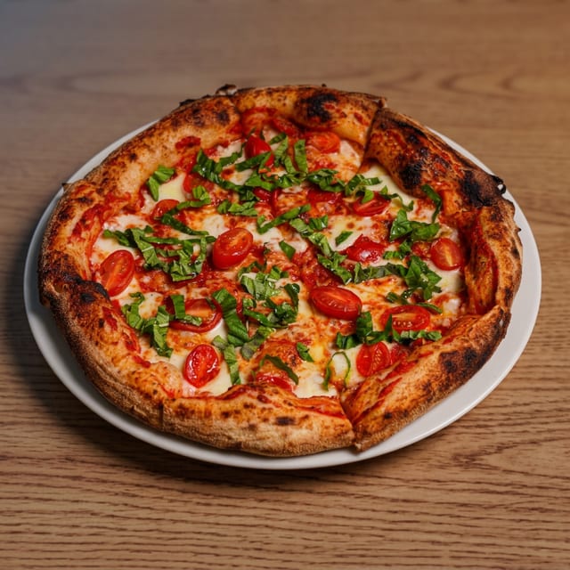Margherita pizza.