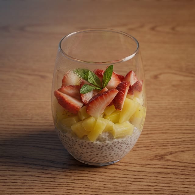 Chia Seeds Coconut pudding.